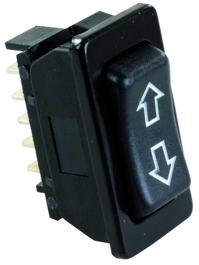 JR Products Multi Purpose Switch, 12 V, 40 amp 12 V DC amp Peak/20 amp 12 V DC, 1.425 in x 0.709 in (Cutout) - 13925