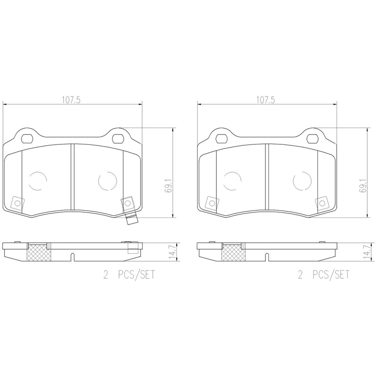 Brembo Brake Pads P30074N product image 8