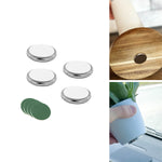 Silwy Magnetic Magnetic Fastener Kit, 3M Double Sided Adhesive Dots Attachment, 1 in Diameter Magnet, Set of 4 - PM00-14-4