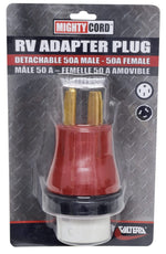 Valterra Power Cord Adapter, 50 amp Male To 50 Female, 50 amp - A10-5050DAVP