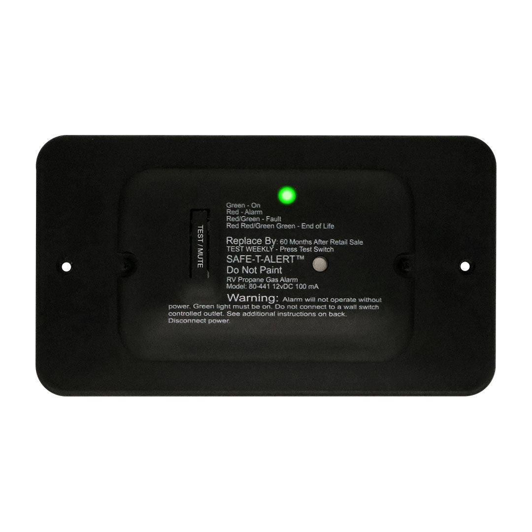 MTI Industries Propane Leak Detector, 4-1/4 in Width x 3/4 in Depth x 2-3/4 in Height, Black - 80-441-BL-TR