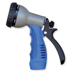HOSECOIL Boat Washdown Hose Nozzle, 3/4 in Garden Hose Thread Connection, Blue/Gray/Black - WN515