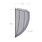 Camco Roof Vent Cover, For 14 in x 14 in Vents, White - 40431