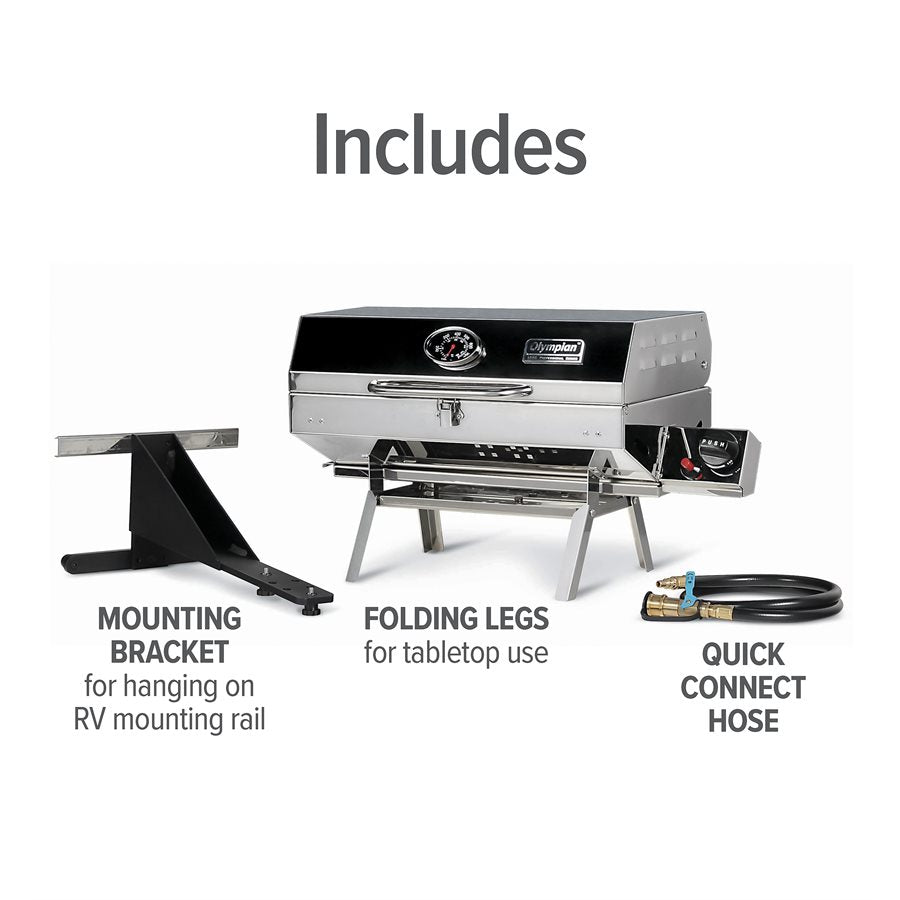 Camco Barbeque Grill, Stainless Steel - 57305