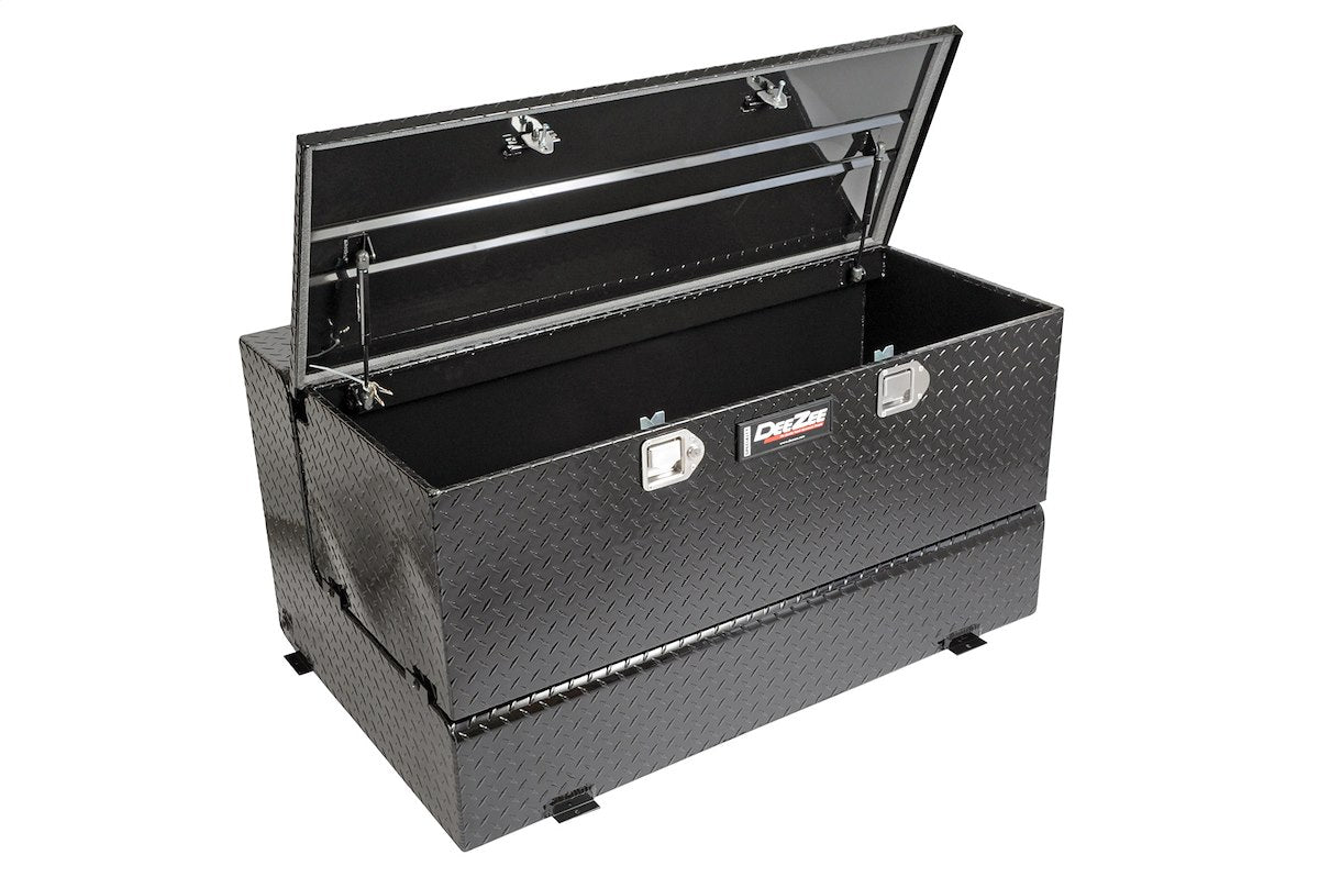 Dee Zee Liquid Transfer Tank, 19-3/4 in Length x 56-1/4 in Width x 17-5/8 in Height Chest, 111 gal Capacity, Black Diamond Tread Aluminum - DZ92656B