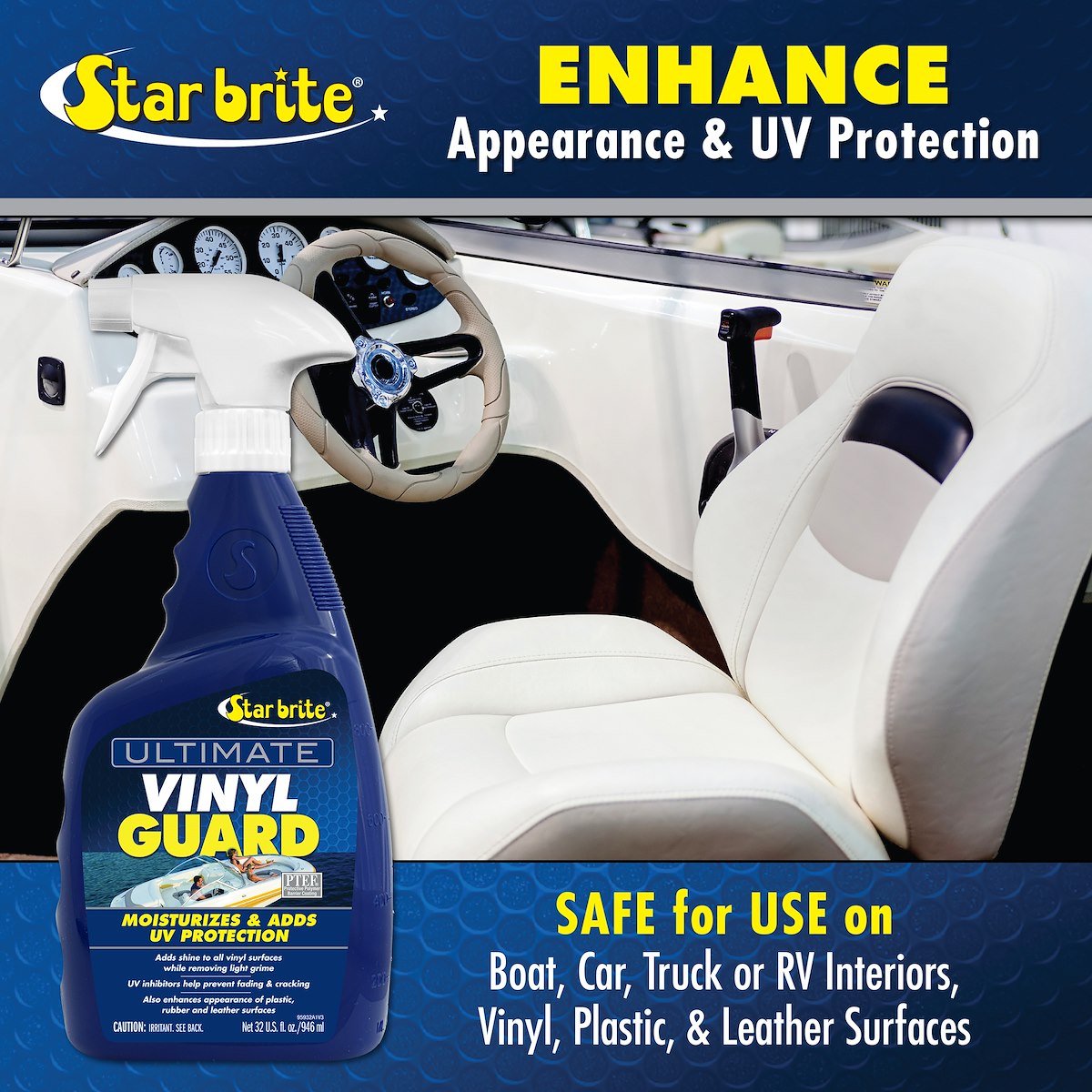 Star Brite Vinyl Protectant, 32 oz Spray Bottle - 095932