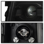 Spyder Automotive Headlight Assembly, Version 3, Projector Beam With LED Daytime Running Light, Black Plastic Housing, Set Of 2 - 5083609