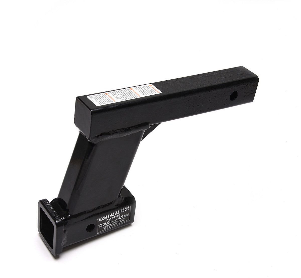 Roadmaster Trailer Hitch Receiver Tube Adapter, Fits 2 in Receiver, 8 in Drop, 10000 lb Capacity - 048-8