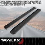 TrailFX Running Board, Black, Steel, 300 lb Capacity - RBW11B