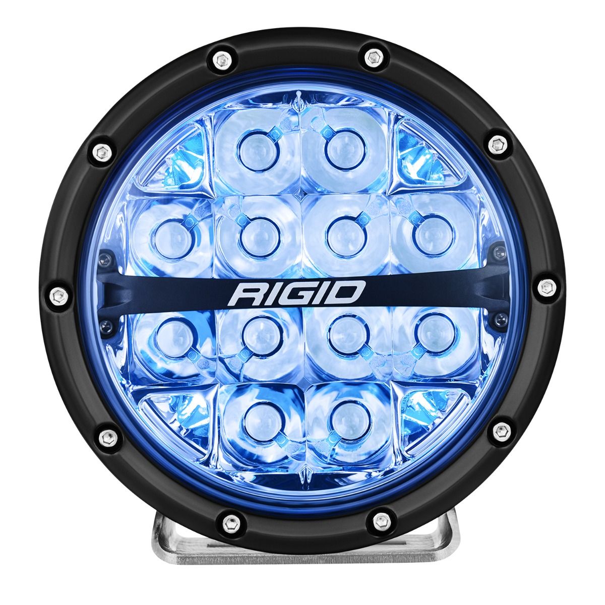 Rigid Industries Driving/Fog Light, 360 Series, LED Bulb, 6 in Round, Set Of 2 - 36412