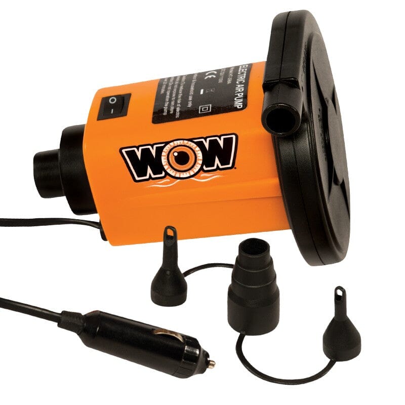 World of Watersports Air Pump, 12 V, 3.0 PSI, Orange And Black - 13-4020
