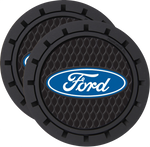 Plasticolor Beverage Coaster, Black, Set Of 2 - 000651R01