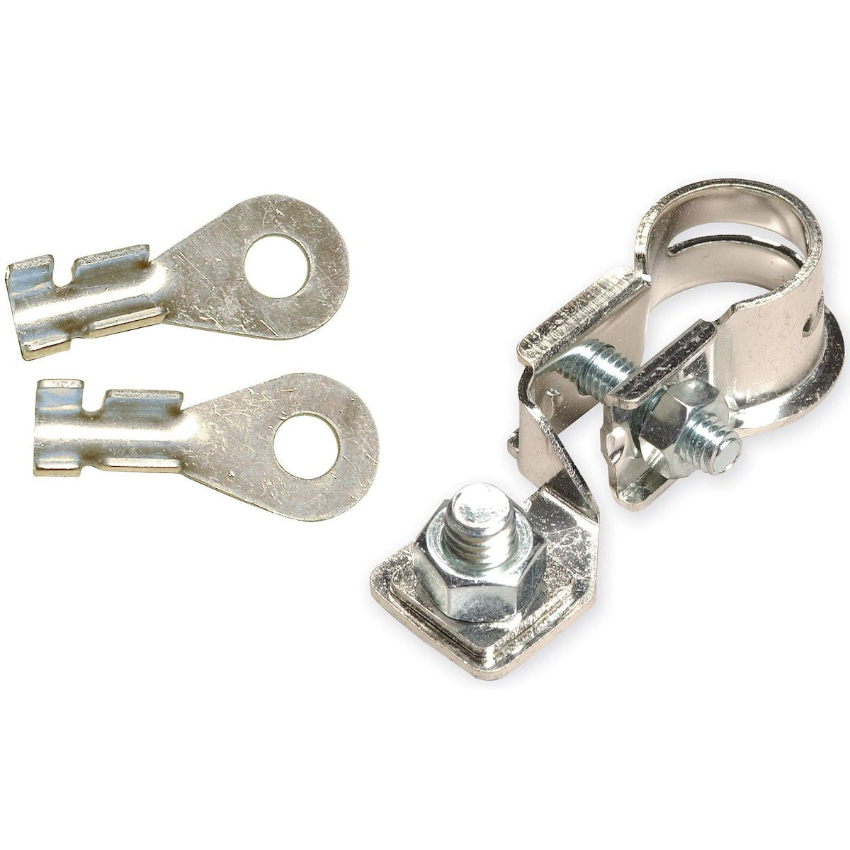East Penn Battery Terminal, Eyelet Terminal Allows Straight Or Angled Hook Up, Fits 4 And 6 Gauge Cables, Tin Plated Brass/Lead Free - 01056