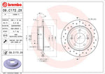 Brembo Brake Rotors 08C1722XC02 product image 3