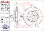 Brembo Brake Rotors 09A97111C02 product image 3