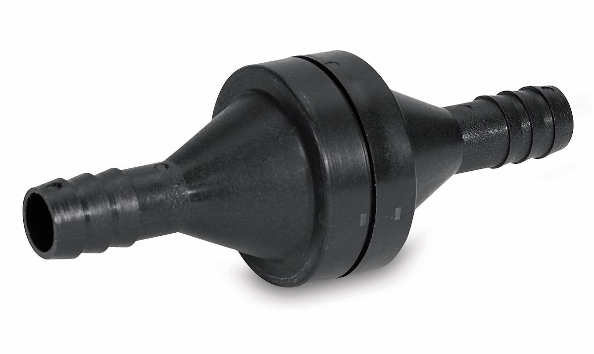 SHURflo Fresh Water Check Valve, 1/2 in Hose Barb Fitting, Holds Up To 100 PSI Reverse Flow Pressure - 340-001