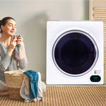 Pinnacle Appliances Clothes Dryer, 24 in Width x 28 in Height x 22 in Depth, White, Stainless Steel Drum - 21-852W