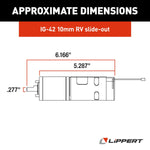 Lippert Slide Out Motor, 300:1 Torque, 12 V DC, 10 Millimeter - 236575