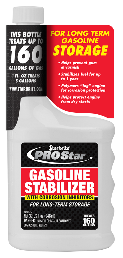 Star Brite Fuel Additive, Treats Up To 160 gal, 32 oz Bottle - 084332