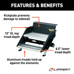 Lippert Entry Step, SolidStep  3.0, 2 Manual Fold-Up Steps, With 8 in Rise - 733931
