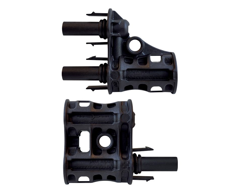 Samlex America Solar Panel Connector, MC4 Male And MC4 Female Connector, 30 amp Maximum/1000 V Maximum, Set of 2 - SBC-2-DC