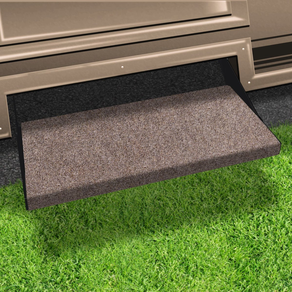 Prestofit Entry Step Rug, 23 in Width, Micro-Ribbed Textured - 2-0351