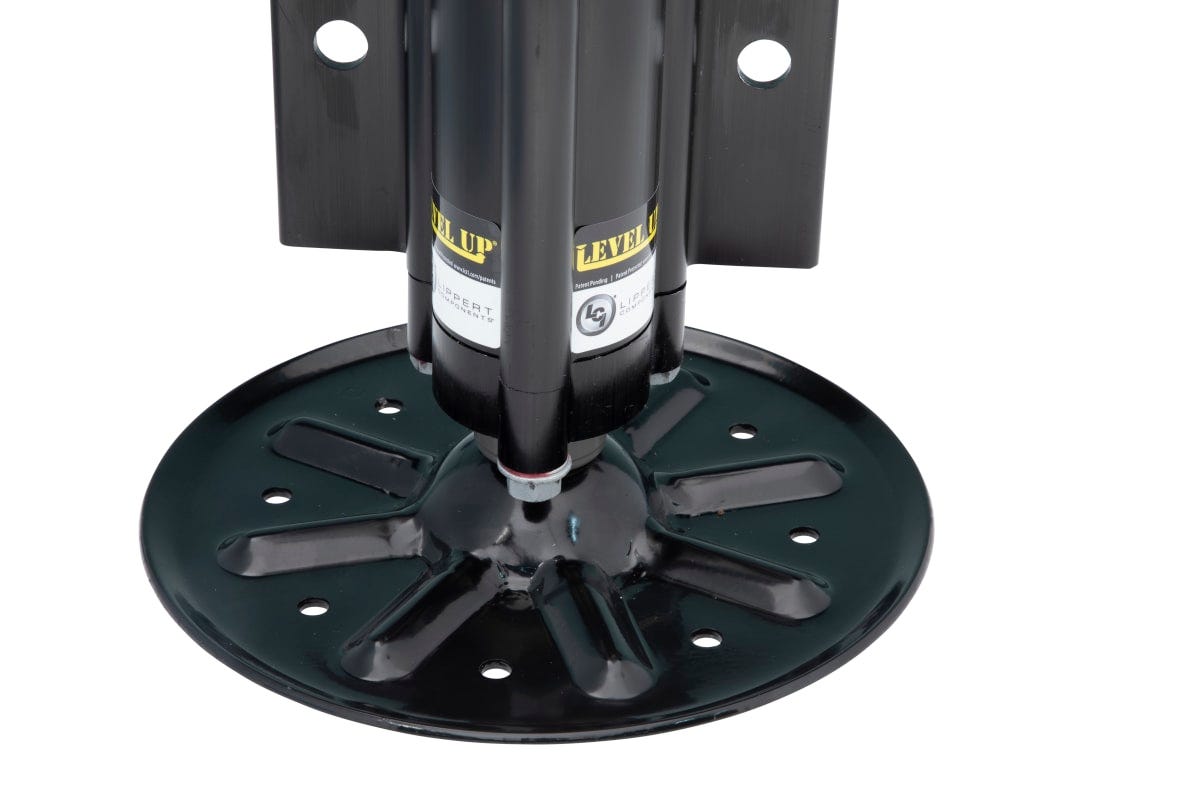 Lippert Leveling Jack, 8000 lb Capacity, With 9 in Footpad, Black - 433458