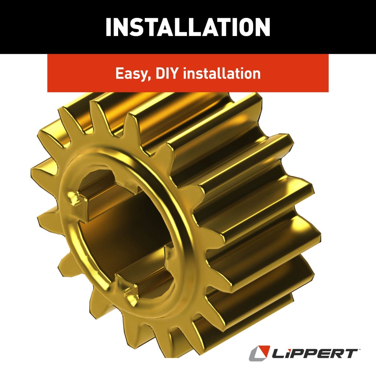 Lippert Slide Out Gear, 16 Teeth, 1 in Outside Diameter - 238893