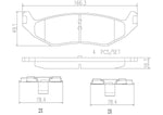 Brembo Brake Pads P18010N product image 4