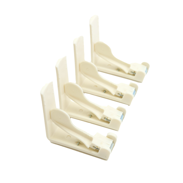 Coghlan's Tablecloth Clamp, For Tables Up To 2 in Thickness, White, Set Of 4 - 9211
