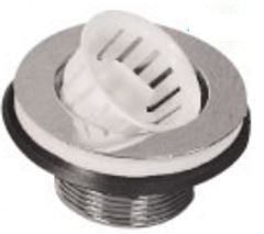 LaSalle Bristol Sink Strainer Basket, 2-1/2 in, Chrome Strainer - 39105