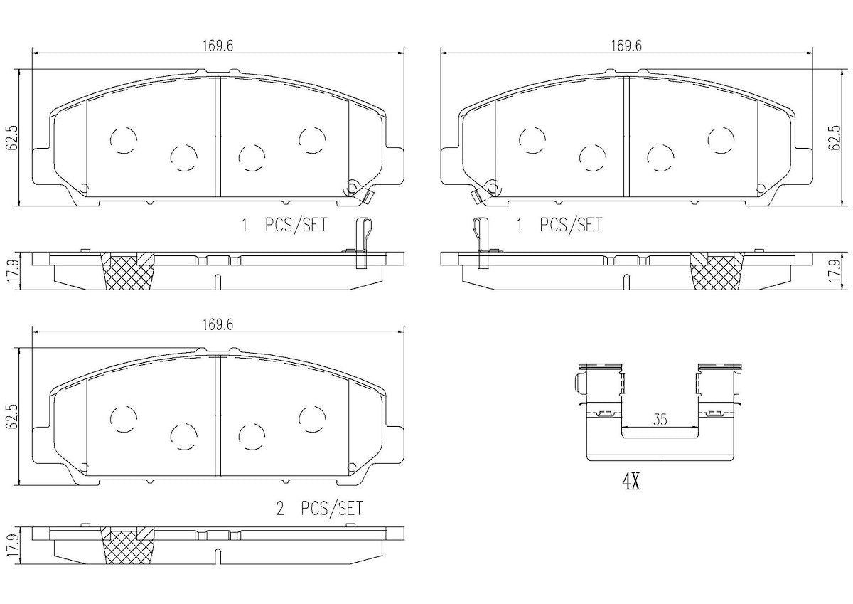 Brembo Brake Pads P56079N product image 4