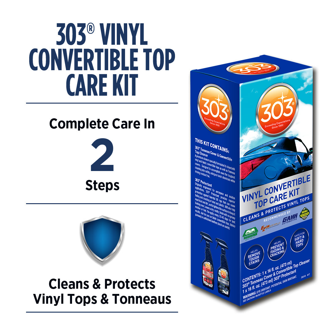 303 Products Inc. Soft Top Care Kit, With 16 oz Spray Bottle Of Tonneau And Convertible Top Cleaner - 30510