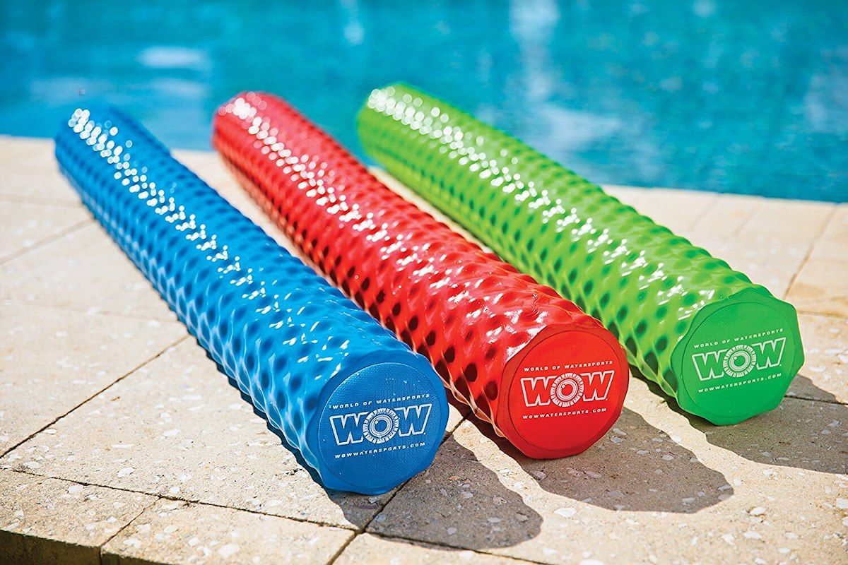 World of Watersports Pool Noodle, One Person/250 lb Load Capacity, 5-1/2 in Diameter x 46 in Length, Red - 17-2064R
