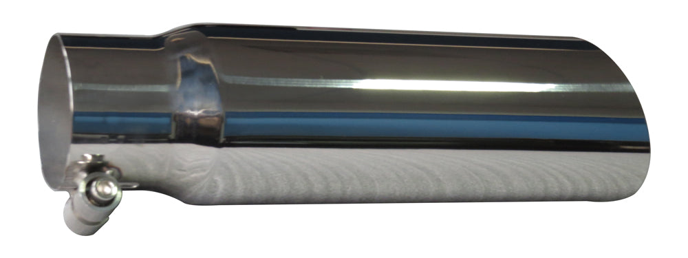 SpeedFX Exhaust Tail Pipe Tip, 2-3/4 in Inlet, 3-1/2 in Outlet, Polished Stainless Steel - 206S