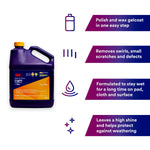 3M Polishing Compound, White, 1 gal Bottle, Case Of 4 - 36111