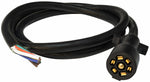 Valterra Trailer Wiring Connector, 7-Way, 6 ft Lead Wire Length - A10-7W6