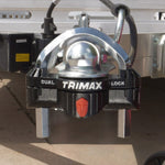 Trimax Locks Trailer Hitch Lock, Fits 1-7/8 in To 2-5/16 in Couplers, Black, Solid Die Cast Body/Stainless Steel Shackle - UMAX300