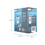 GPI Fuel Filter, 3/4 in Inlet/Outlet, 10 Micron, White - 129500-06