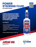 Lucas Oil Power Steering Fluid, 16 oz - 10442