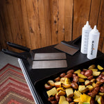 Blackstone Griddle Accessory Kit, With Two 14 oz Squeeze Bottles/Two Long Spatulas/Scraper - 5230