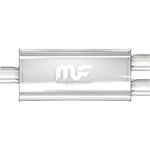 MagnaFlow Exhaust Muffler, Dual 3 in Offset Outlet, 14 in Body/20 in Overall Length - 12198
