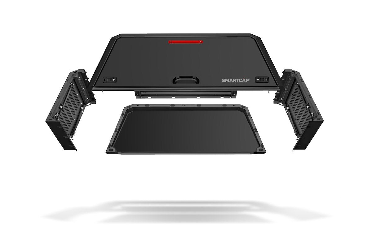 SmartCap Truck Cap, Holds Up To 330 lb When Moving And 770 lb When Parked, Matte Black, Stainless Steel - ED1310-MB