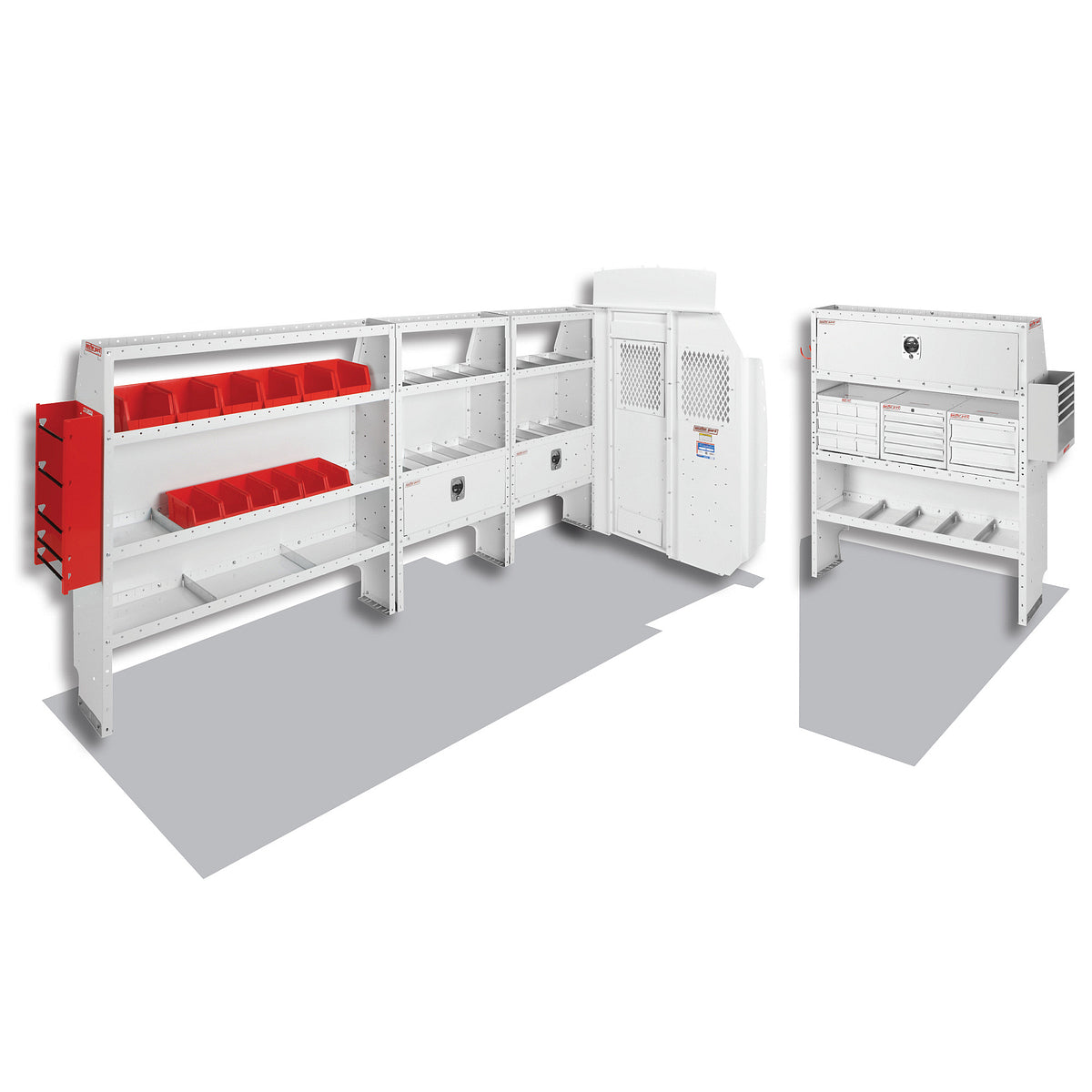 Weather Guard Van Storage System Kit, White - 600-8414X