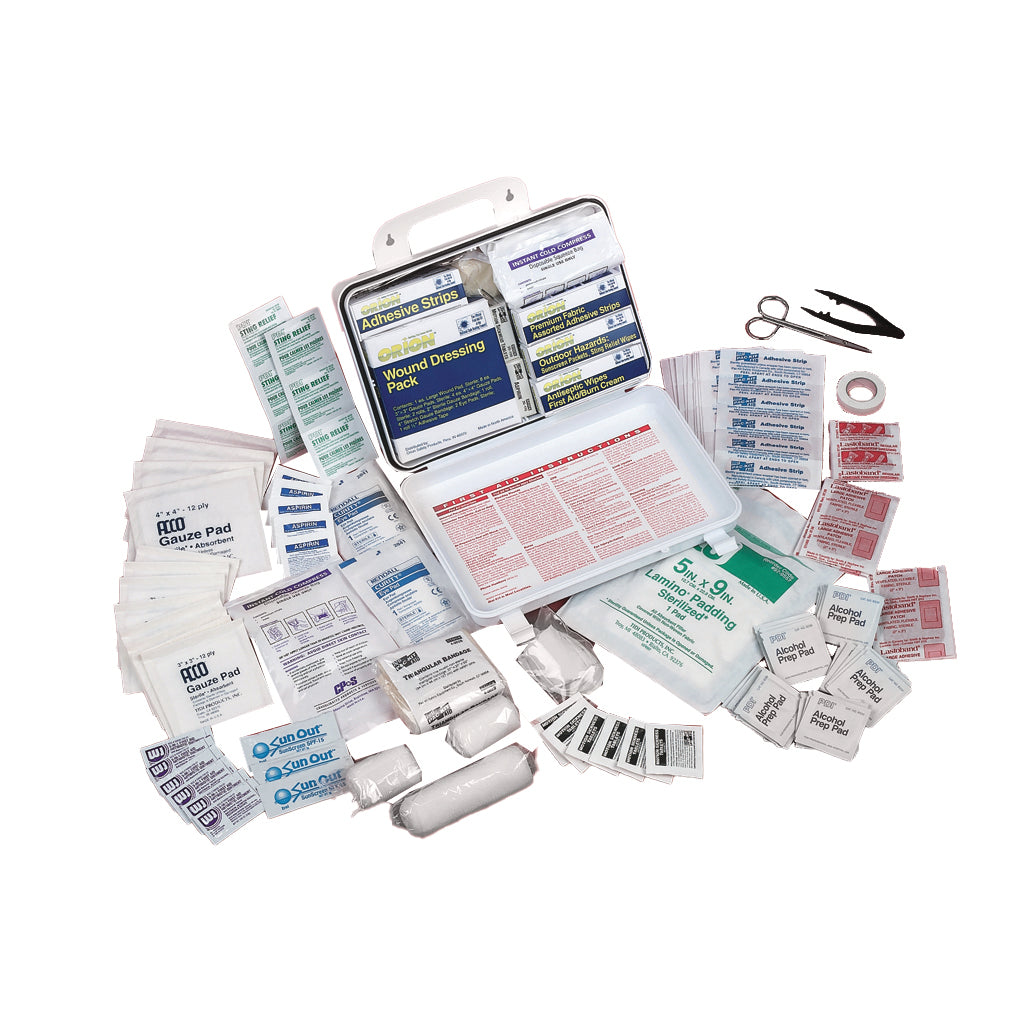 Orion First Aid Kit, 7 in Length x 10 in Width x 3 in Height - 965