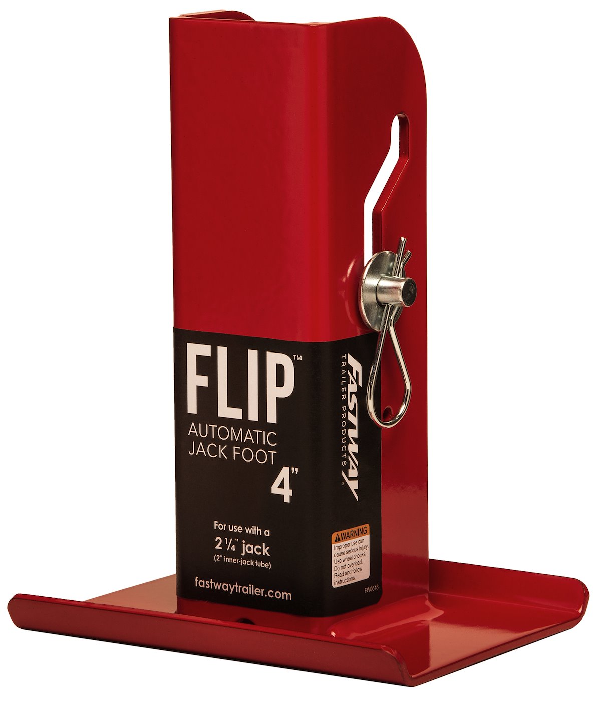 Fastway Trailer Products Trailer Tongue Jack Foot Plate, Fits Square Or Round Jacks With 2 in Inner Tube, Steel - 88-00-4500