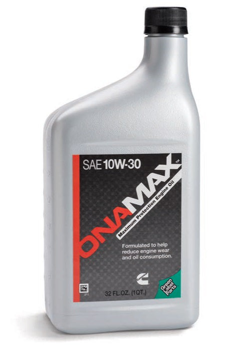 Cummins Power Generation Oil, SAE 10W-30, 1 qt Bottle - A063E183
