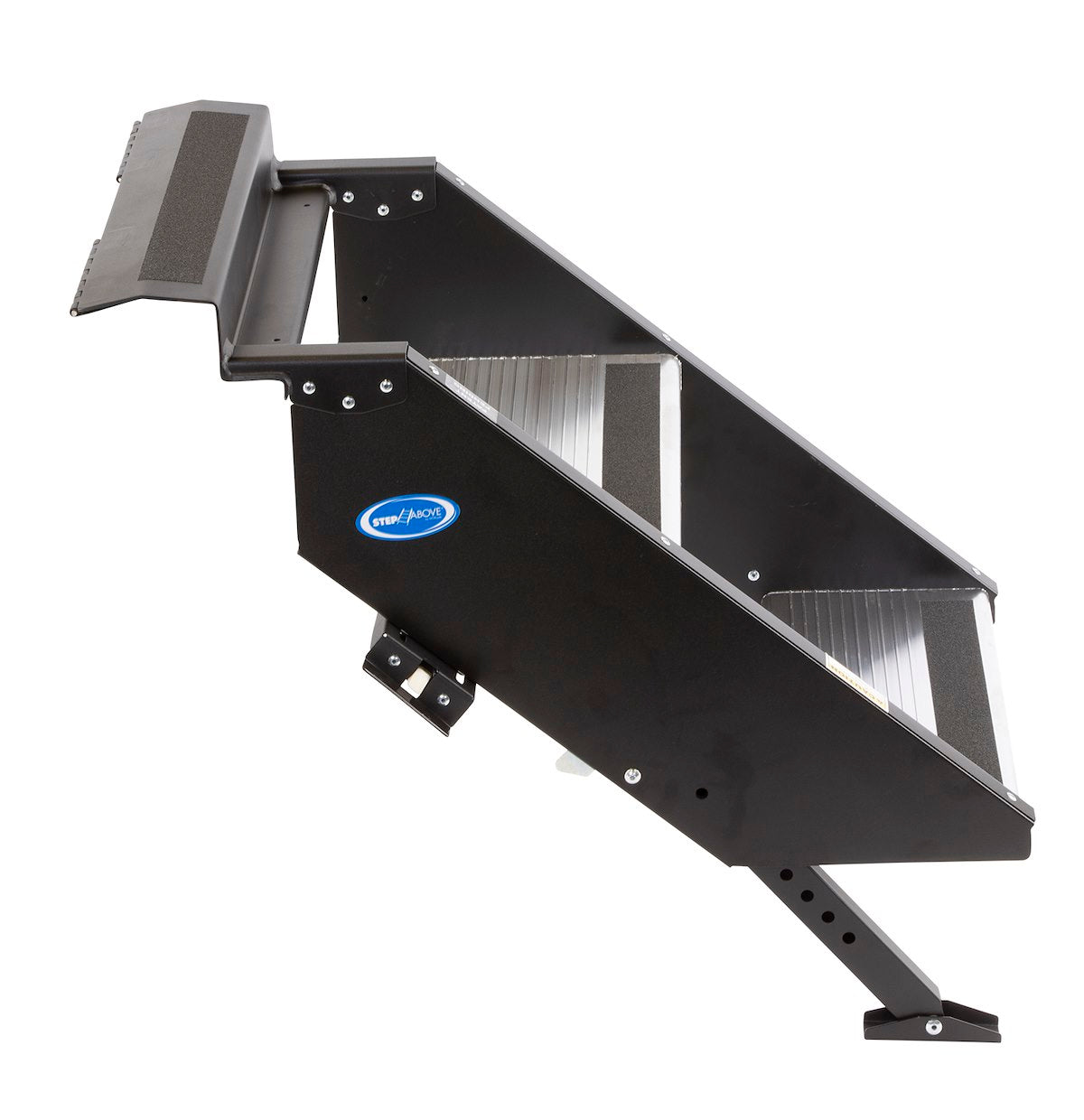 MOR/ryde Entry Step, Gen 2, 2 Manual Folding Steps, Threshold Height Of 25 in To 29 in - STP-201
