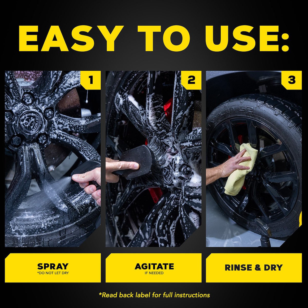 Meguiars Wheel Cleaner, 24 oz Spray Bottle - G180124