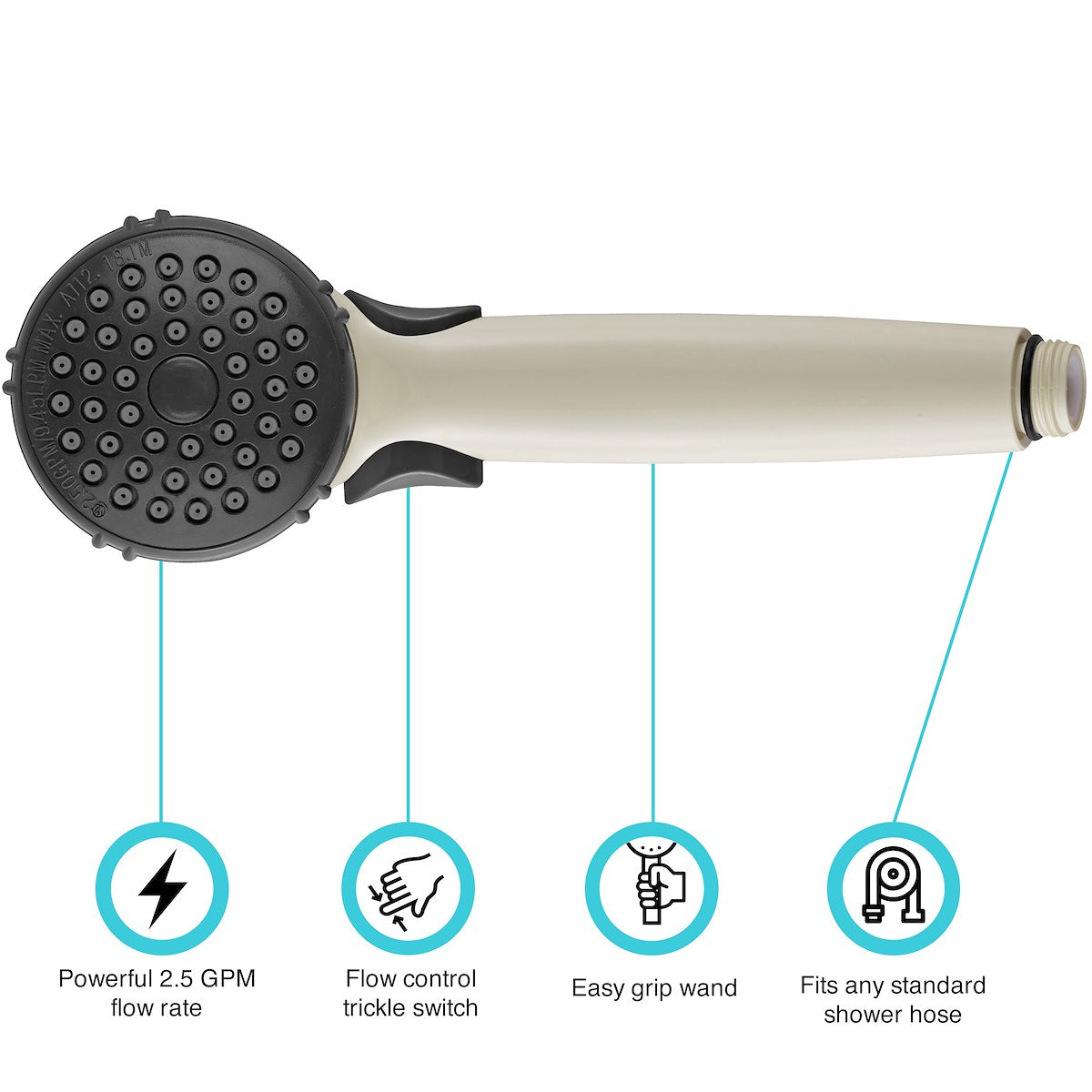 Dura Faucet Shower Head - DF-SA400-BQ